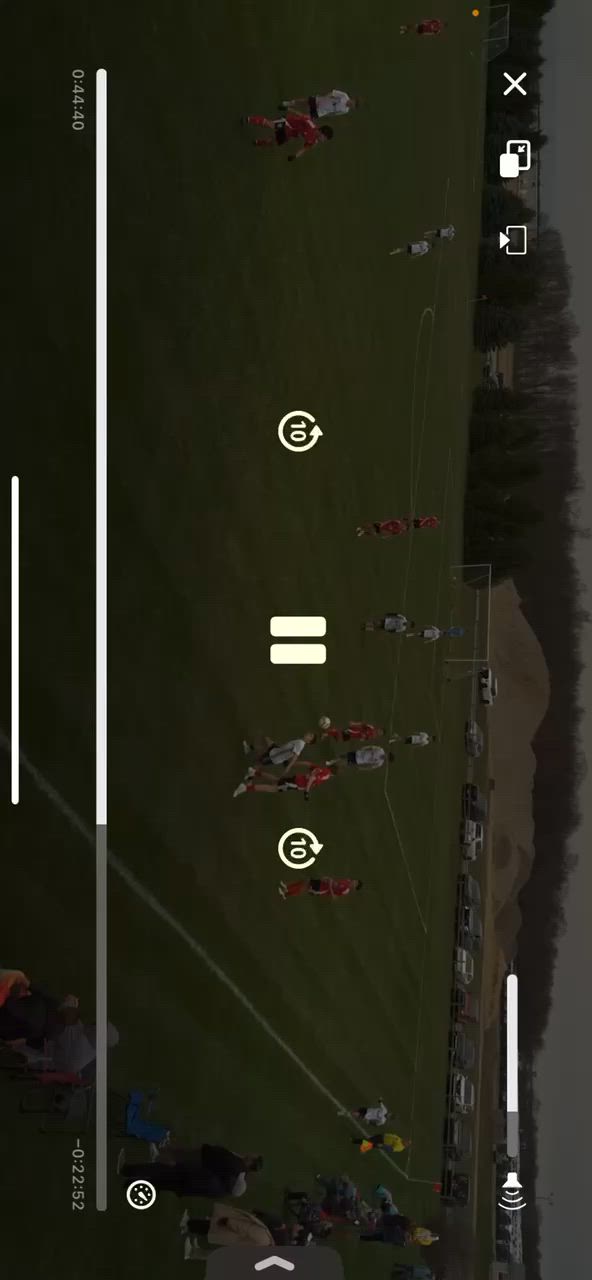 Through ball spilt through defense