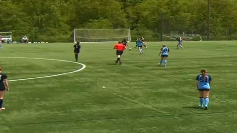 In this play I pass the ball then make a run and get the ball back and continue to take space. (Number 17 yellow cleats)