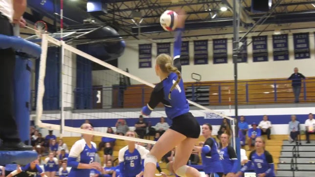 Ella's first varsity match as a freshman for Heritage Christian.