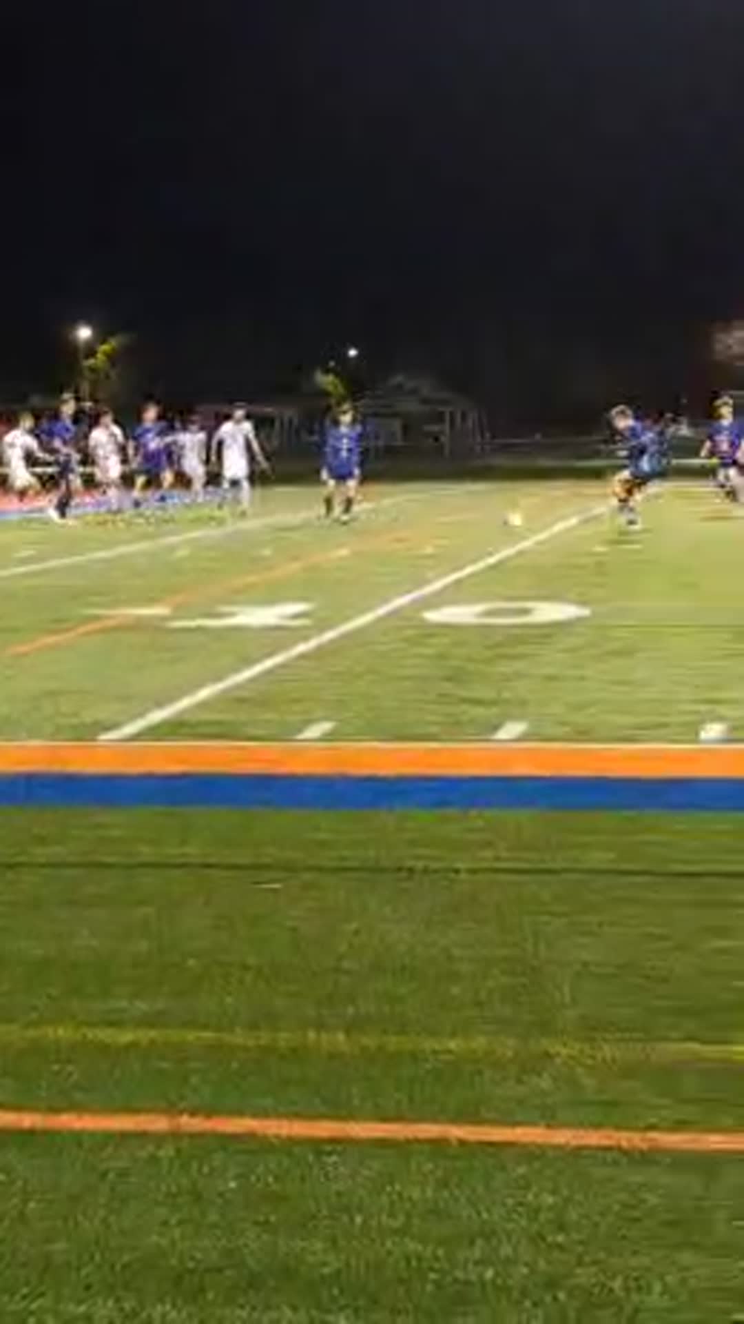 Charlie Scott with the finish