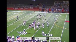 3rd quarter YELM #22 Ethan Owens for a 13 Yard rush for a first down