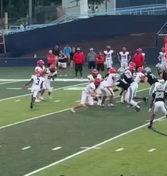 QB pressure for a pick