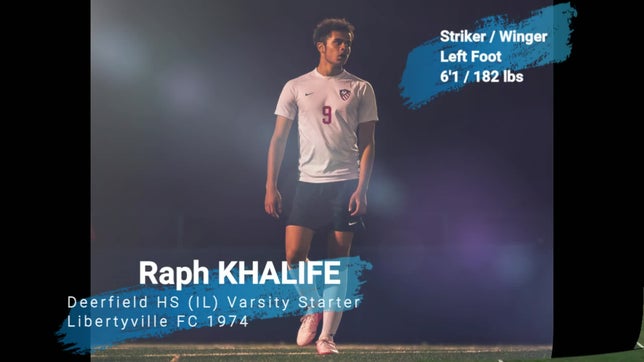 Best plays as a striker and winger with Deerfield HS Varsity Team and club team showcases.