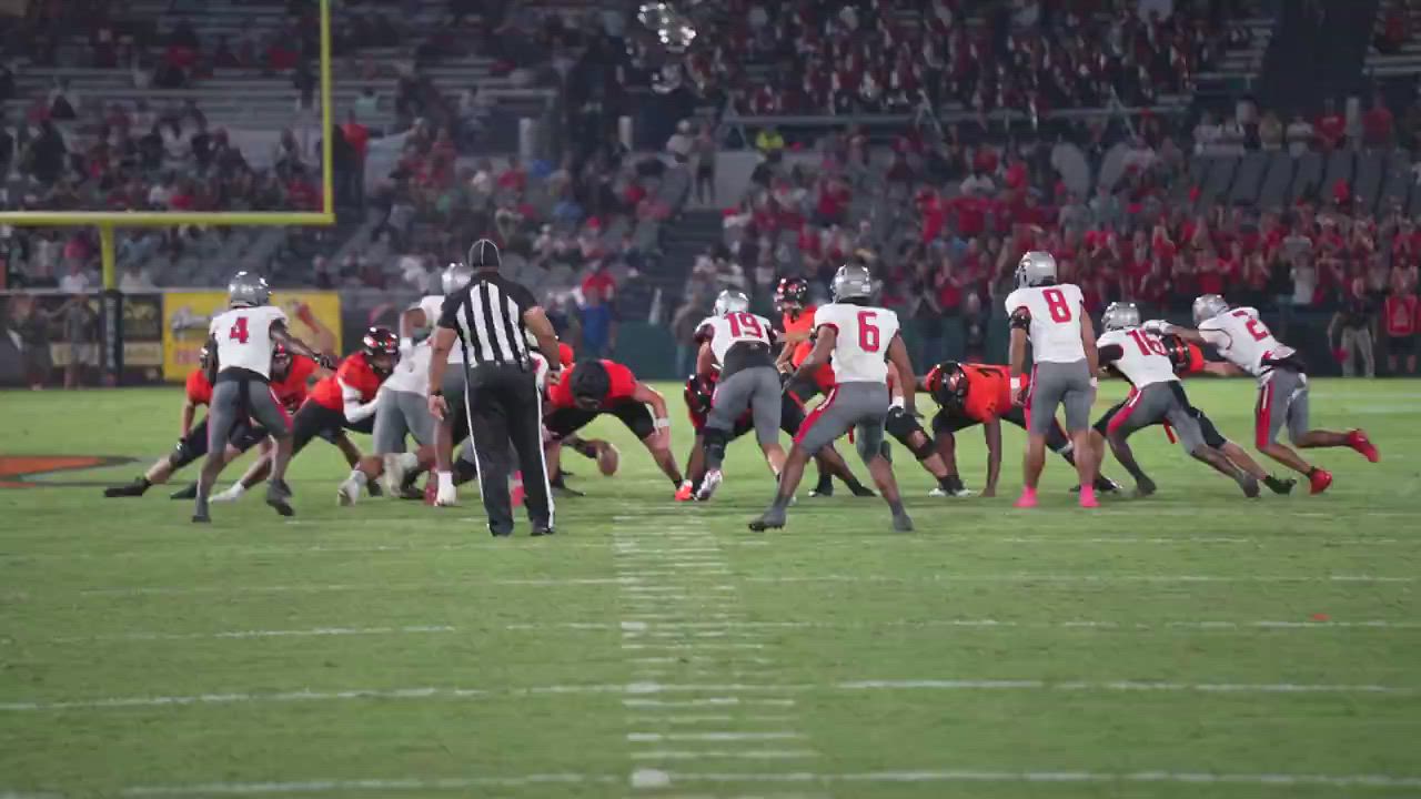 55yd walk off field goal makes #3 USA Top ten plays of the week. Wins Great American Rivalry Series Hoover v Thompson game