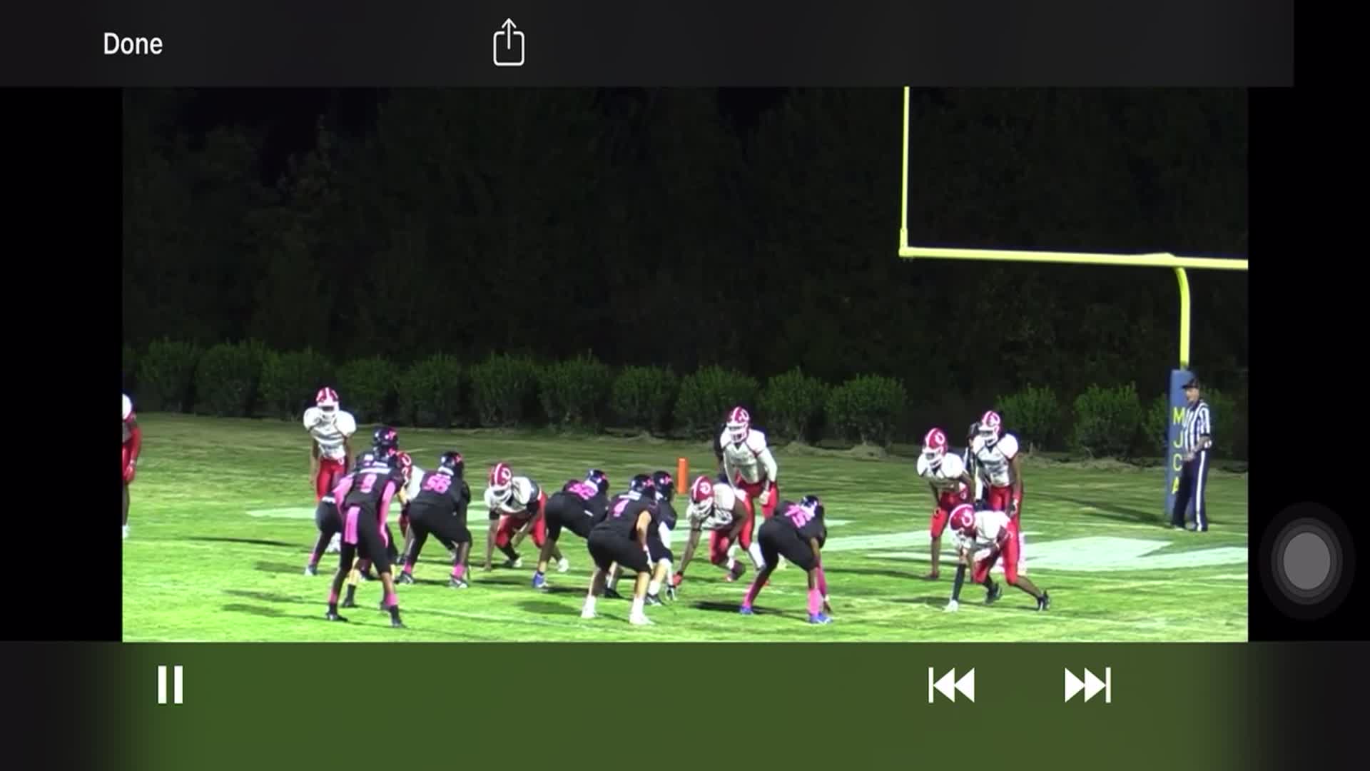 1st touchdown against glencliff