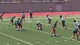 Ariel knocks down the ball!!!