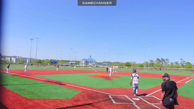2025 1B/RHP Levi Fear with a 3 Run HR to CF.