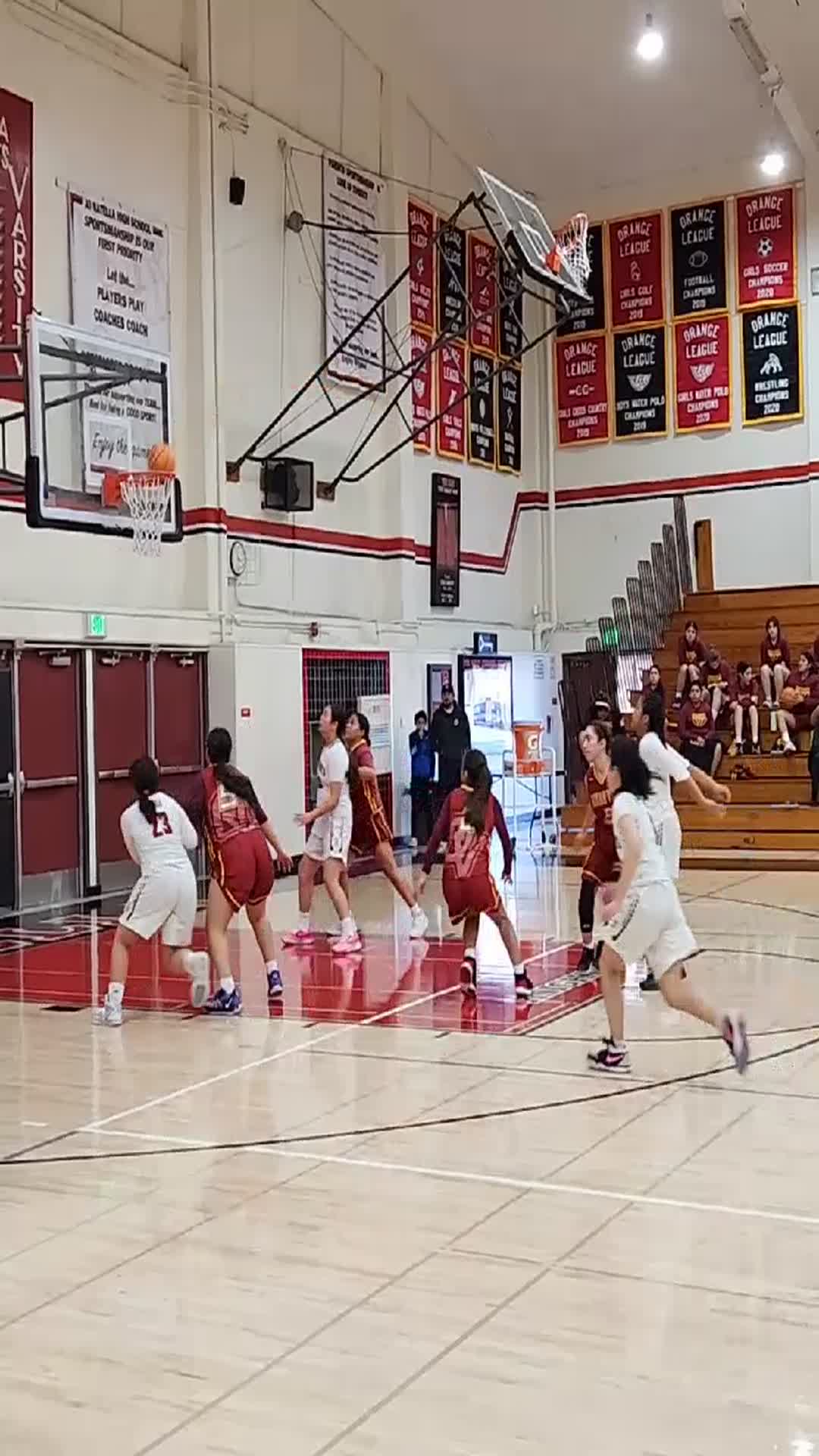 2 free throws after being fouled