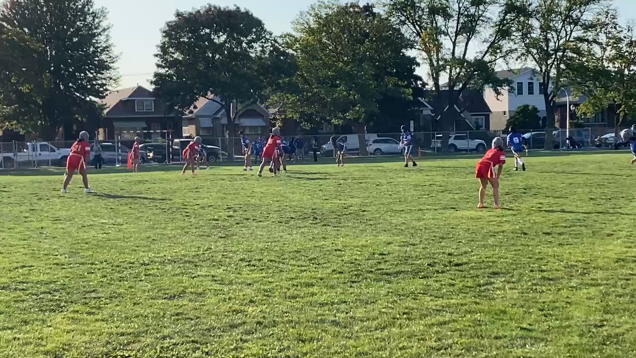 Melody runs the ball for a touchdown