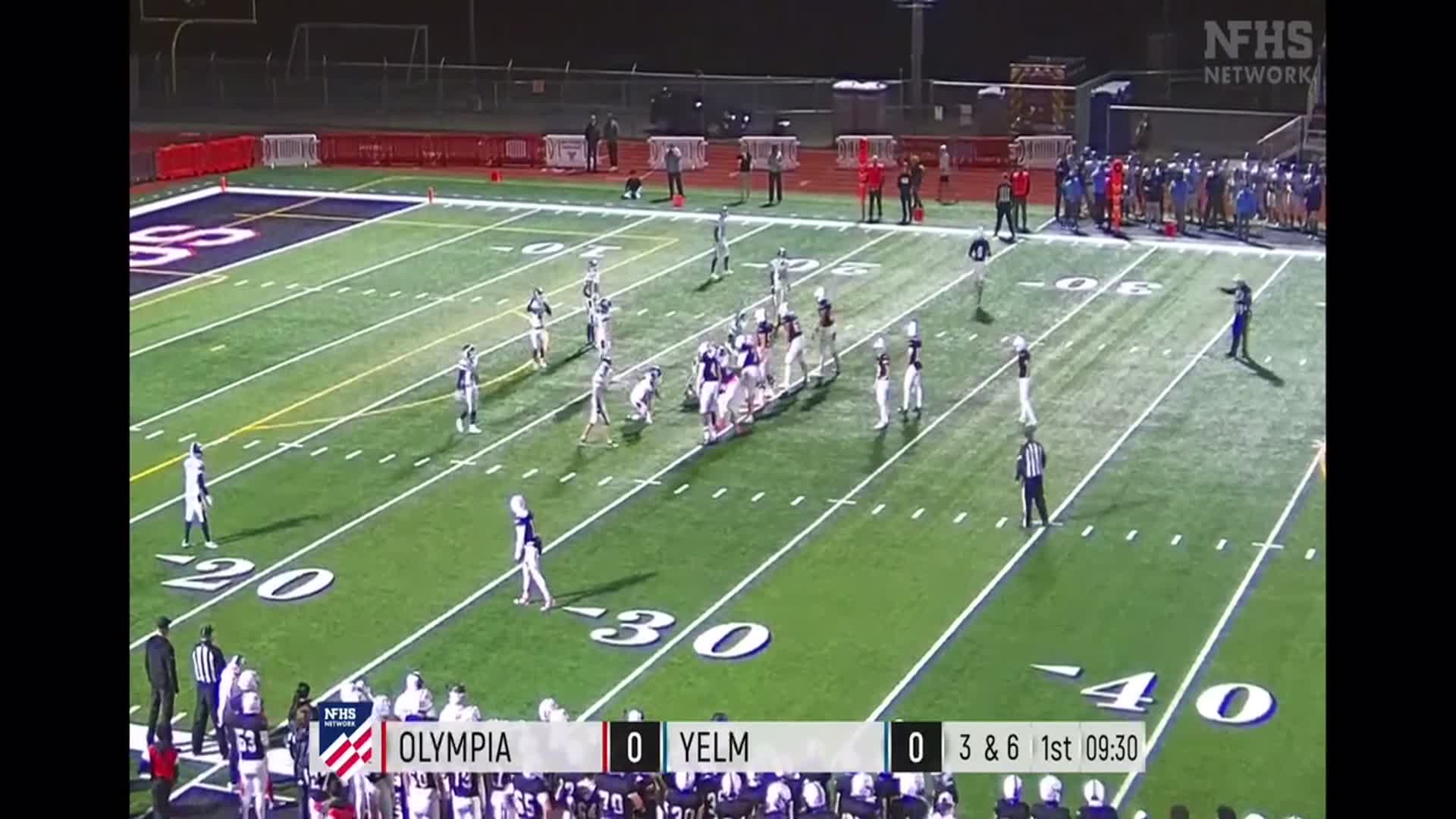 1st quarter YELM #10 Parker Myers to #11 Jay Sumich for a 24 Yard Touchdown pass plus #2 Tonye Penn with 2 pts conversion