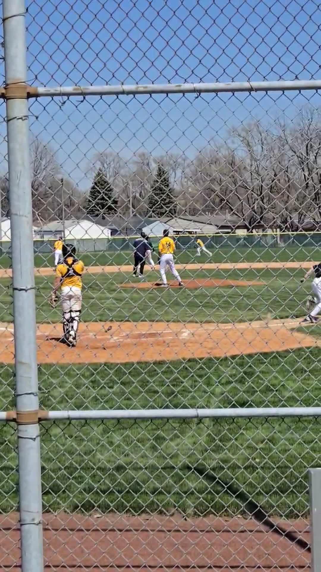 Spring ball game against Tri-center