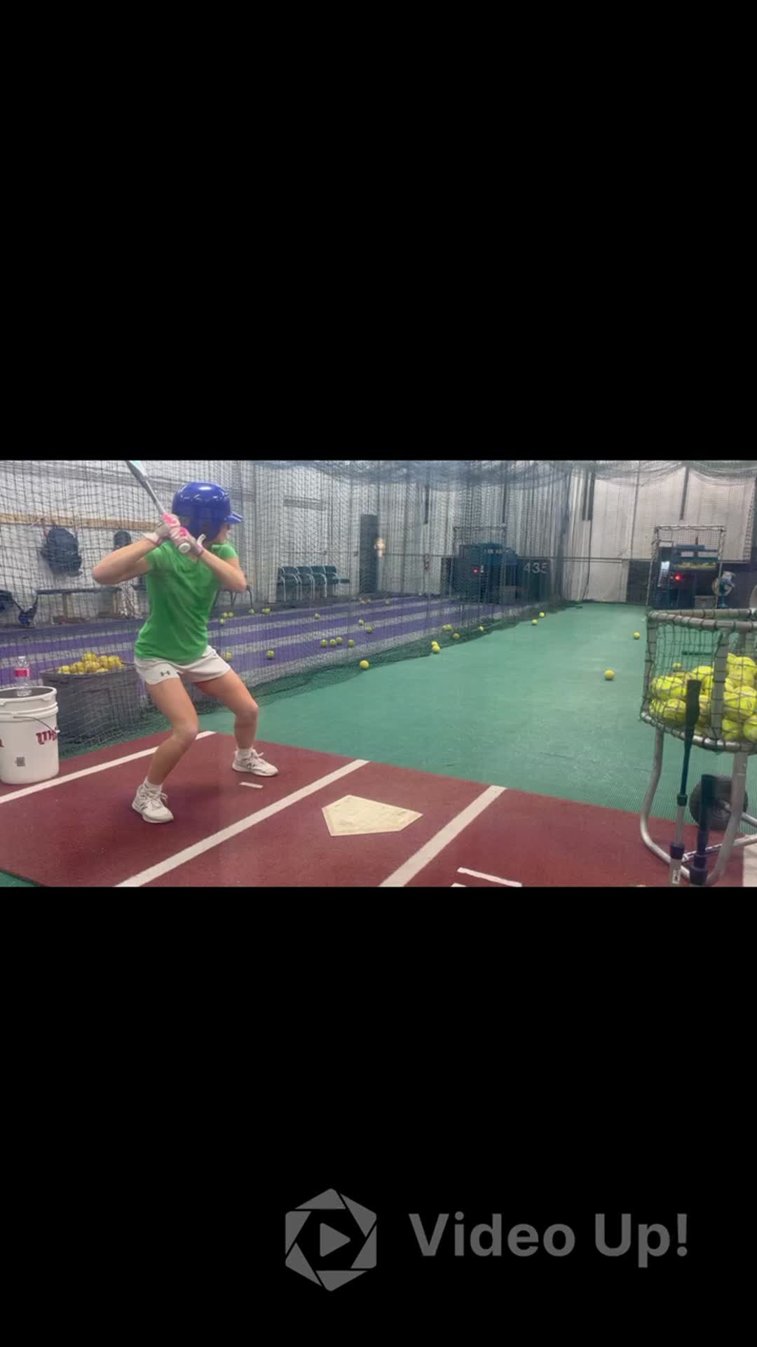 Had my hitting lessons today, after I hit this morning in my barn! 1% everyday