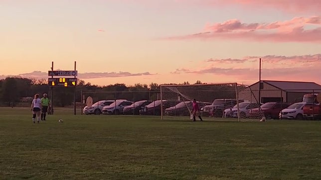 Left foot top right PK