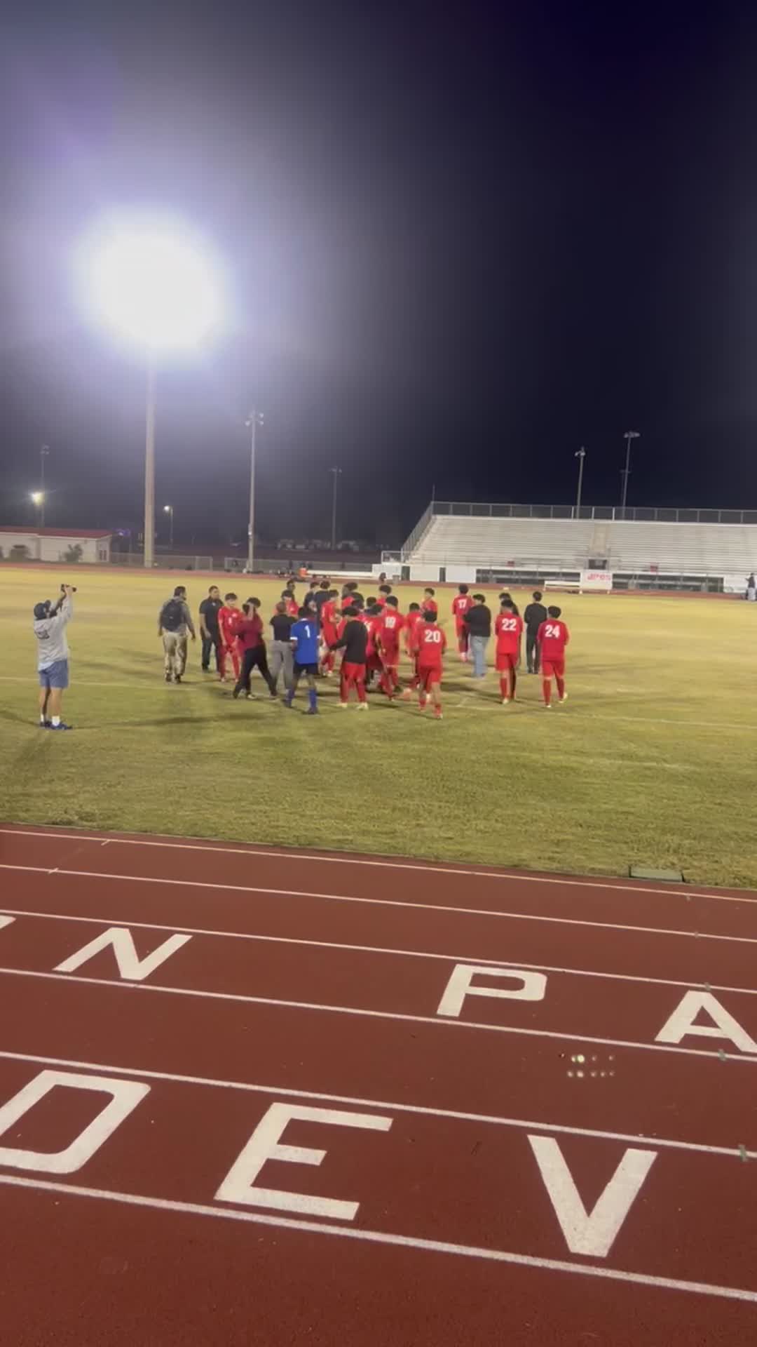 APHS Red Devils lift their very 1st District Championship in school history!