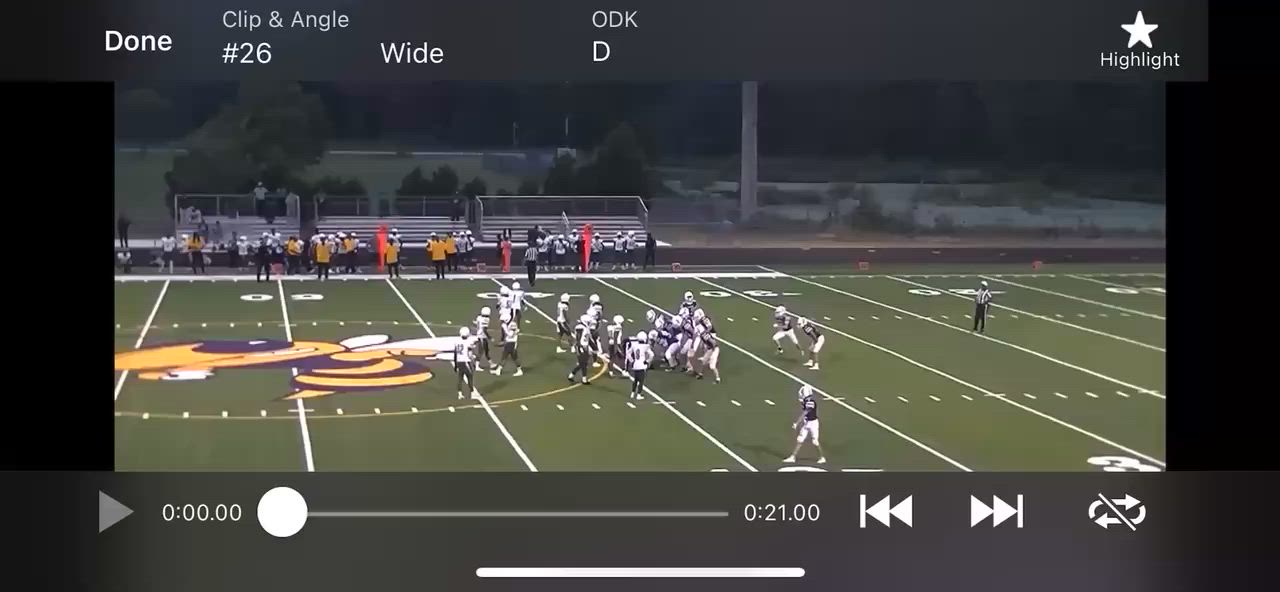 I and my team weren't in the best coverage. and I had to chase the down the receive.