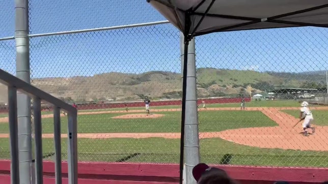 Grand slam at Ann Sobrato high school. Last at bat of Freshmen year on JV. (Caught the varsity game before hand and was cleared to play JV)