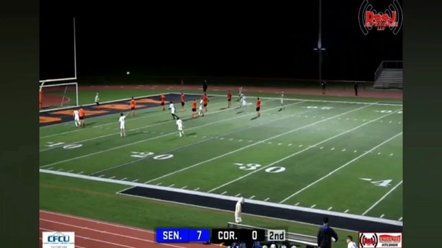 Made an unmarked run forward, where the ball was  laid off. Use of skill to move past a defender and set up a chip shot for the last play of the game.