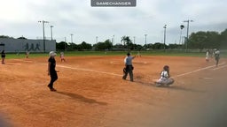 Joselyn Castagner singles to LF @ NE