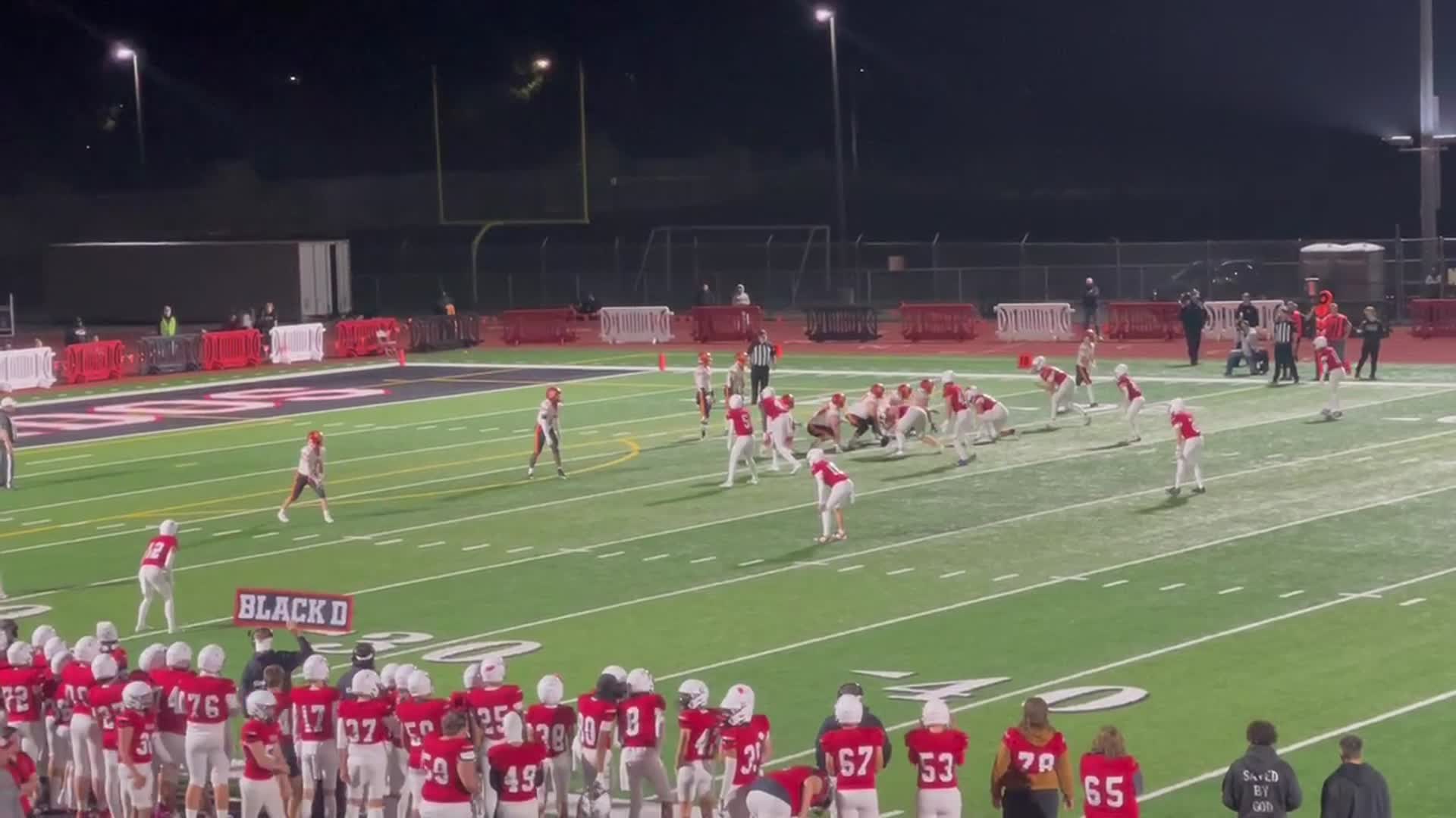 Kamiakin #9 Trent Woodhouse to #13 Mason Severson for a 40 Yard Pass play