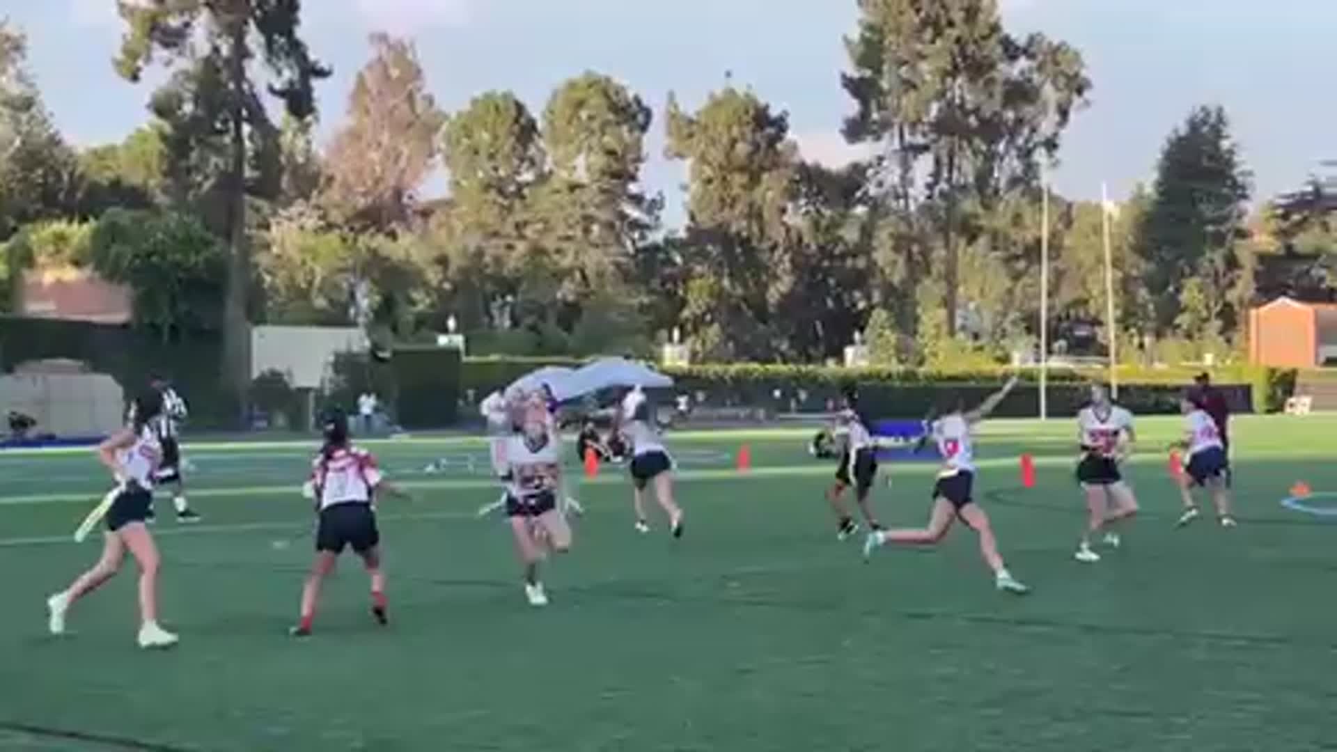 LA RAMS tournament 8 yard pass