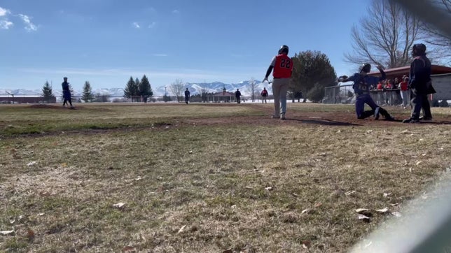 Conner Pitching as a Freshman on the Varsity Team.