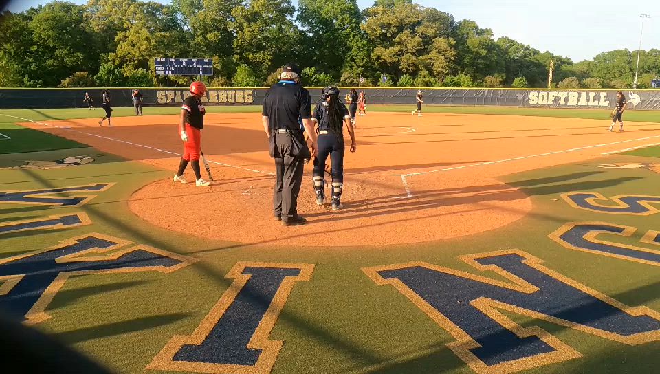 Sanaii Rivers...Home Run to right field against Lady Vikings!