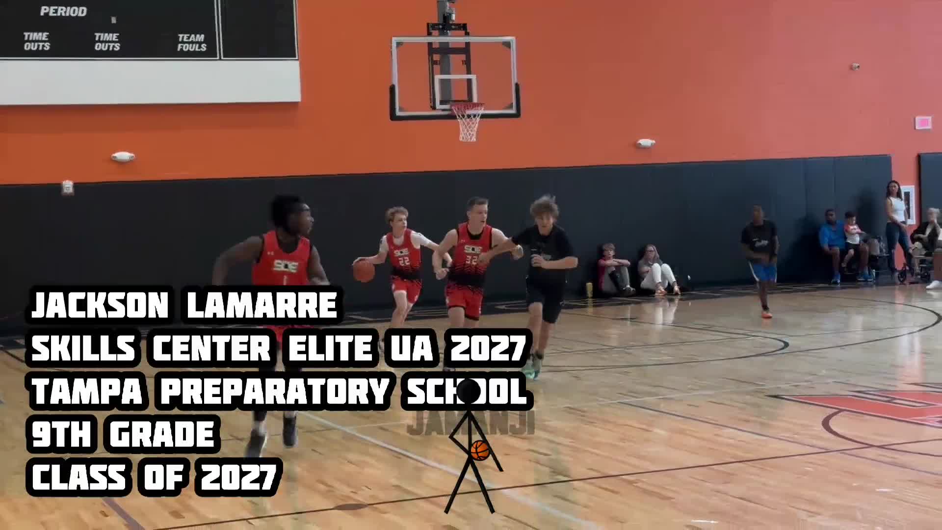Jackson LaMarre 
Skills Center Elite UA 2027
Tampa Preparatory School 
9th Grade 
Class of 2027