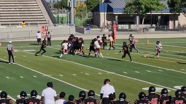Jelani with a 14 yard touchdown run.