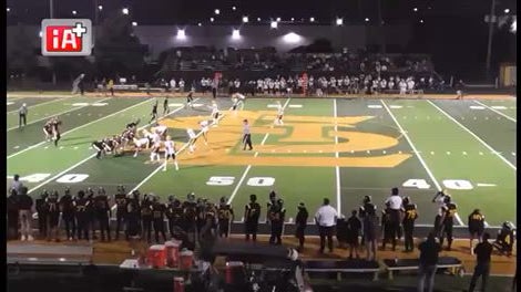 Interception by Carmel Catholic's Kevin Murphy (33)