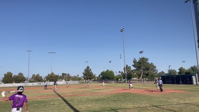 Almost hit pitcher but made it in