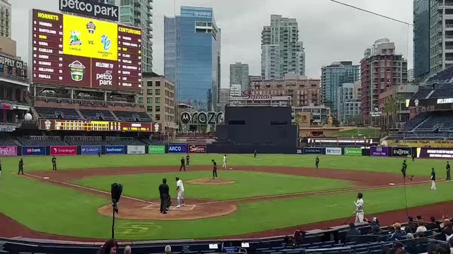 Hits an RBI single at Petco Park home of the San Diego Padres.