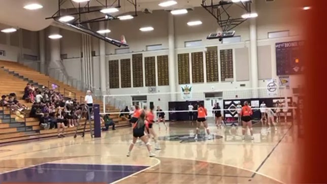 Hit by Tegan and a block by Tegan and Kenzie.