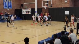 Grayson O'Shaughnessy with full court pass and assist to Marley McKnight.