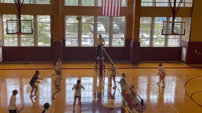 Faith has two great passes, Jasmine sets pin to pin and Sophia and Angelina get two nice swings.