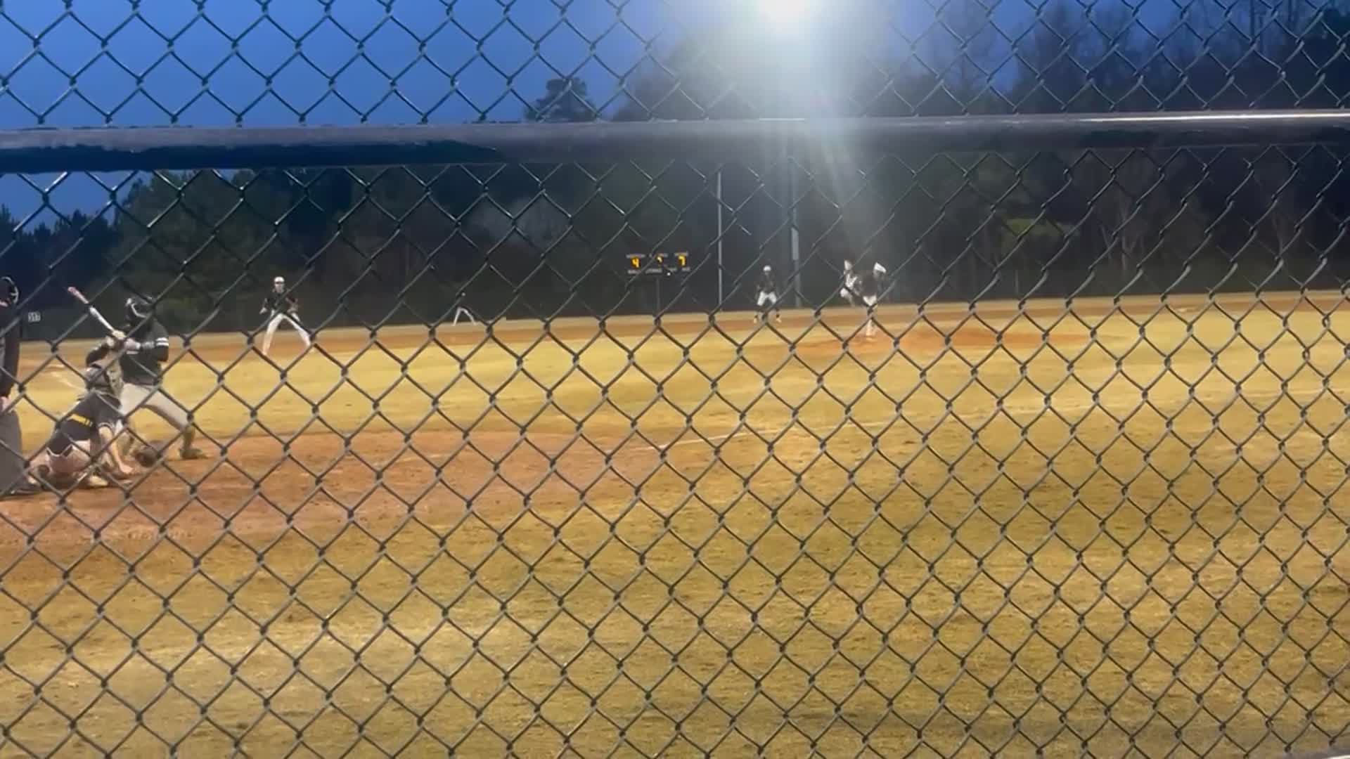 Strike out vs Southeast Raleigh coming back from a 3-0 count