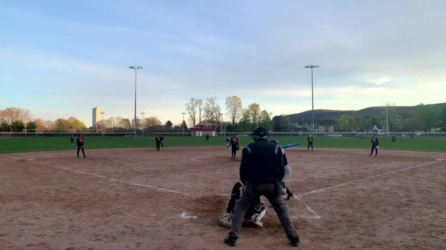 Double to left center field