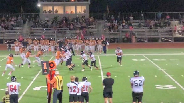 Logan Gaither taking it in for a TD from Kiowa's 27 yard line.
