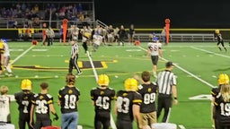 Great pass and yardage