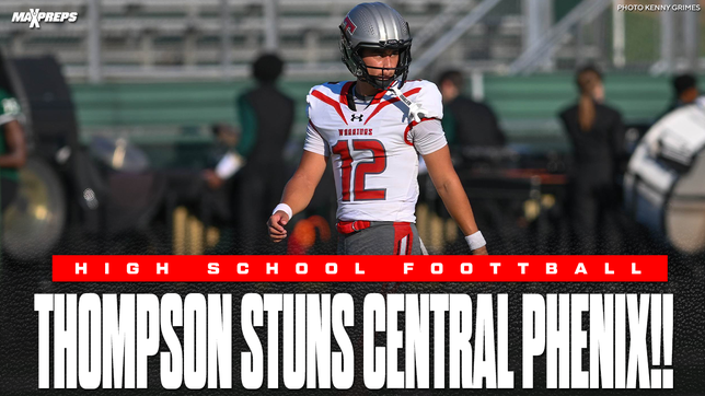 Thompson survived one of the wildest finishes of the season, knocking off Central Phenix City 35–34 in a heavyweight Alabama showdown. The Warriors built an early lead, but Central battled back behind explosive plays and a late fourth-quarter surge. In the final minutes, Thompson’s defense delivered the stop they needed, sealing a one-point victory in a game packed with playoff-level intensity.