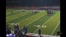 RB #24 gets ball on the edge and avoids tackler and runs into end zone