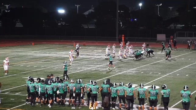 CMHS Mustangs vs Loara Saxsons TD pass from QB Andrew WAISs to TE Caden Oliver