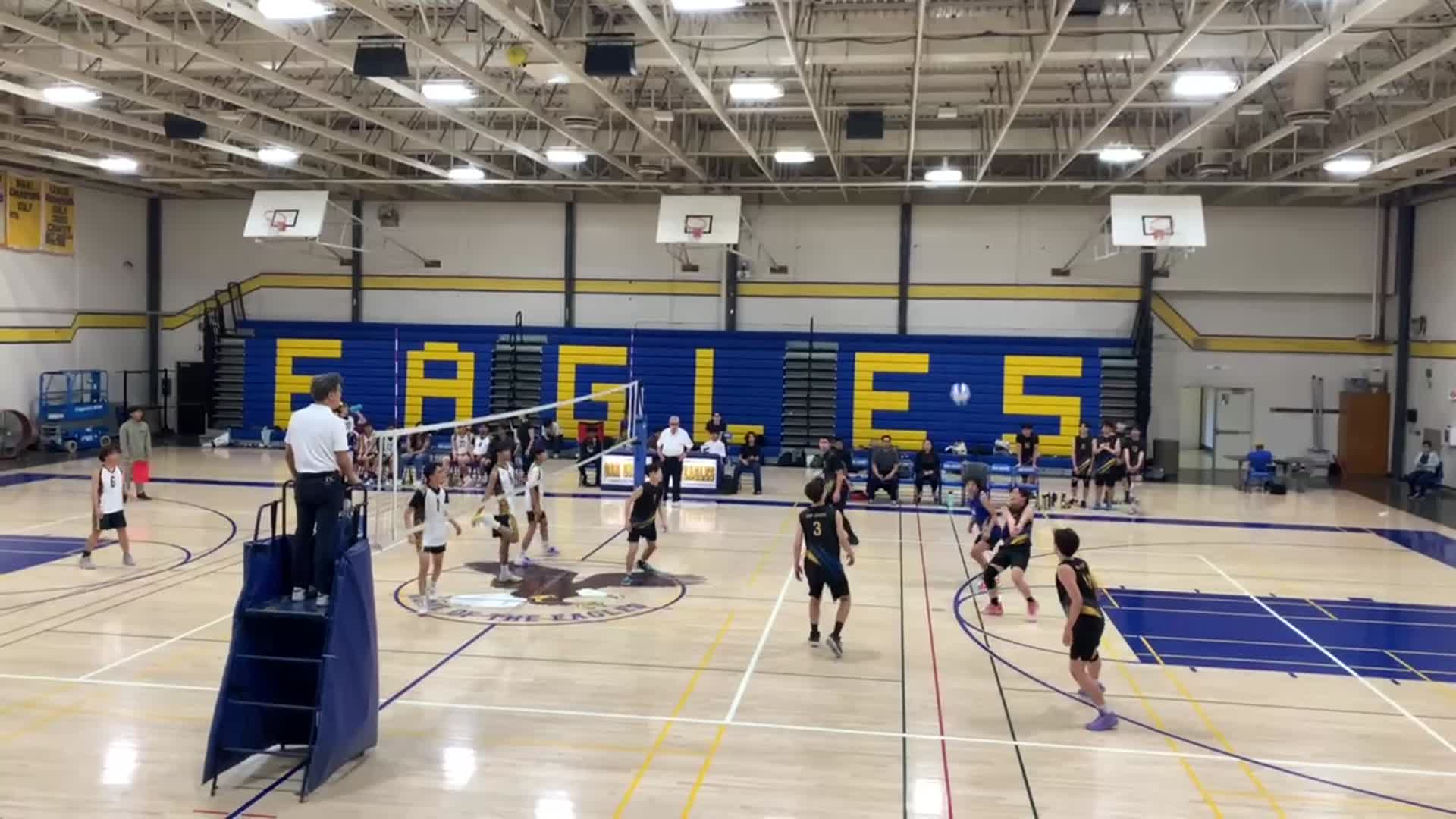 4/9/2024 Varsity Boys Volleyball - Hill @ Oak Grove (Oak Grove wins 3-0)