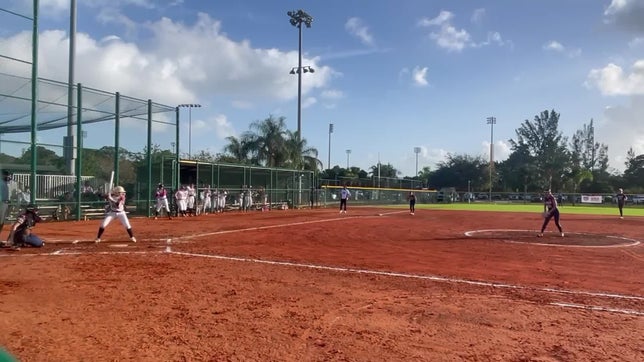 Pitching in 2024 18u USA Softball HPP National Selection Event as 15 yr old, Vero Beach, FL