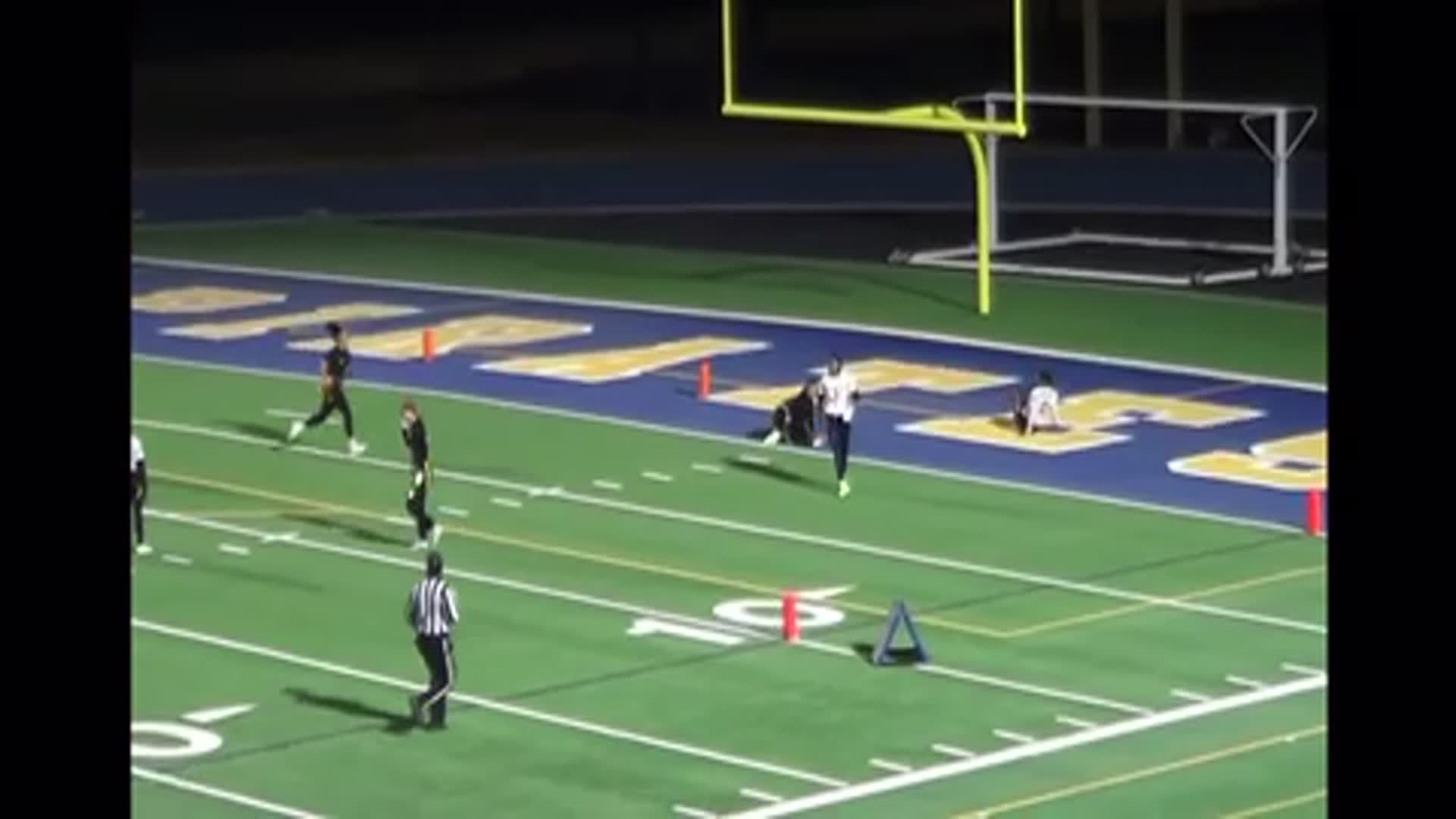 25 yard touchdown pass