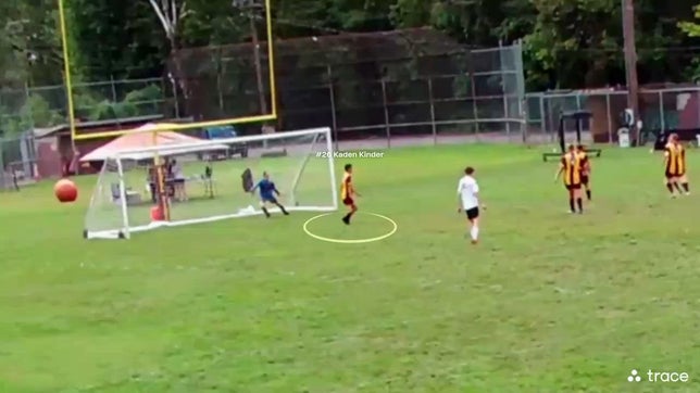 Hard stop and clear in front of net