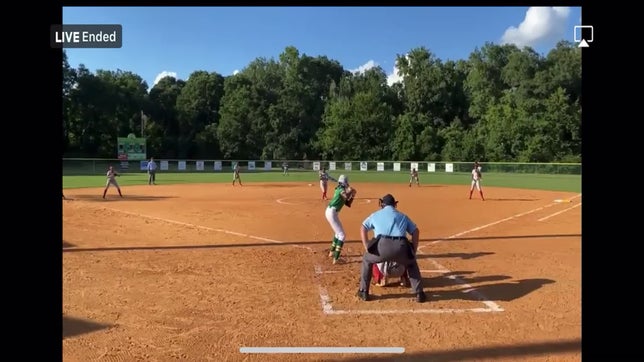 Sr. Caitlyn Nesbitt with a deep center HR in the 2nd inning!