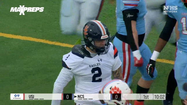 Highlights of Nashville Christian's (Nashville, TN) 59-7 win over University School of Jackson (Jackson, TN) in the Tennessee Division II Class A state championship. 5-star Vanderbilt signee Jared Curtis recorded 6 total touchdowns in the victory.