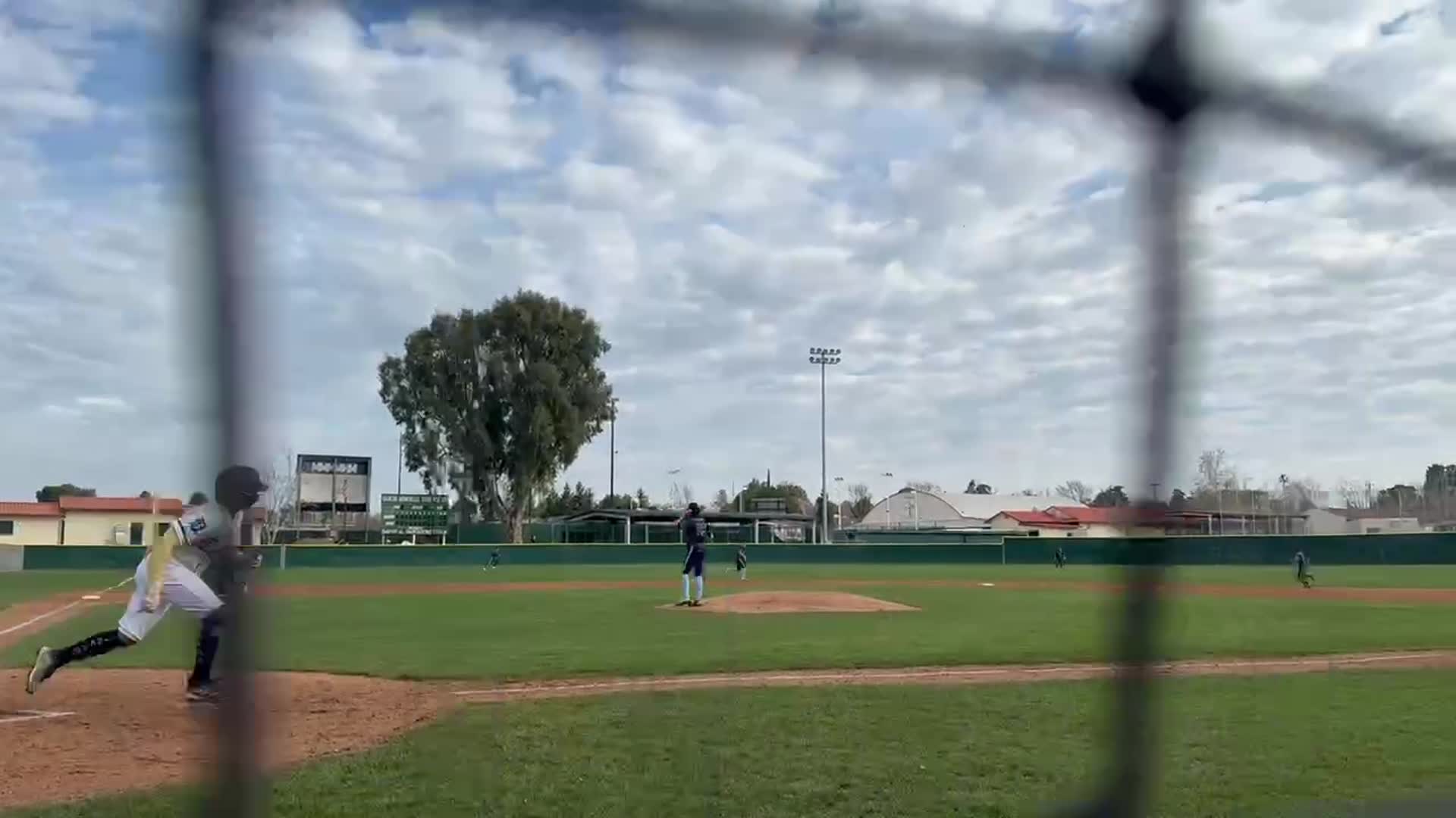 #99 Ayden hit left field for a stand up souble