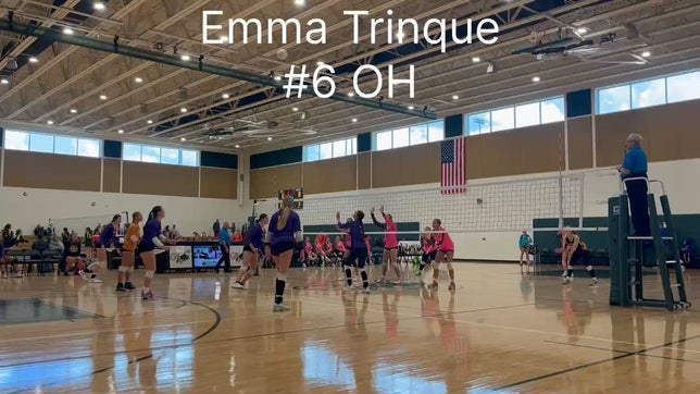 My name is Emma Trinque. I am in the class of 2028. I am able to play outside hitter, right side hitter, and middle blocker. I play club volleyball for Hernando Elite 17u. I am from Brooksville Florida.