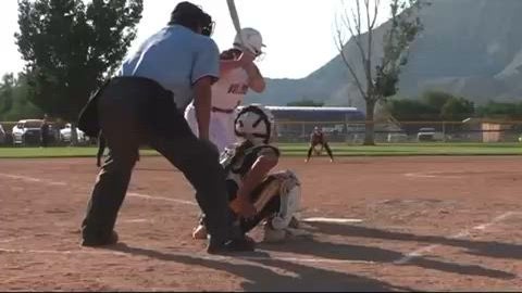 Shortstop dive throw for the out.